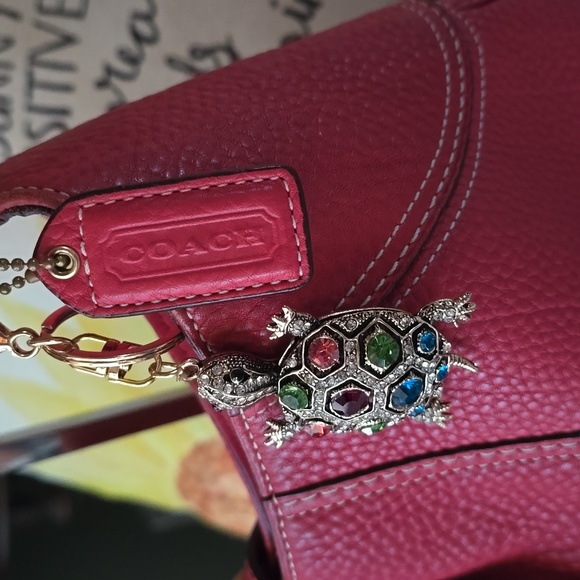 Coach Hamptons Barbie Pink Pebbled Leather Shoulder Bag Is 20yrs Old In EUC - Picture 5 of 17